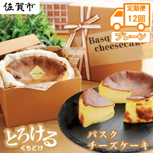 【定期便12回】バスクチーズケーキ：B925-001