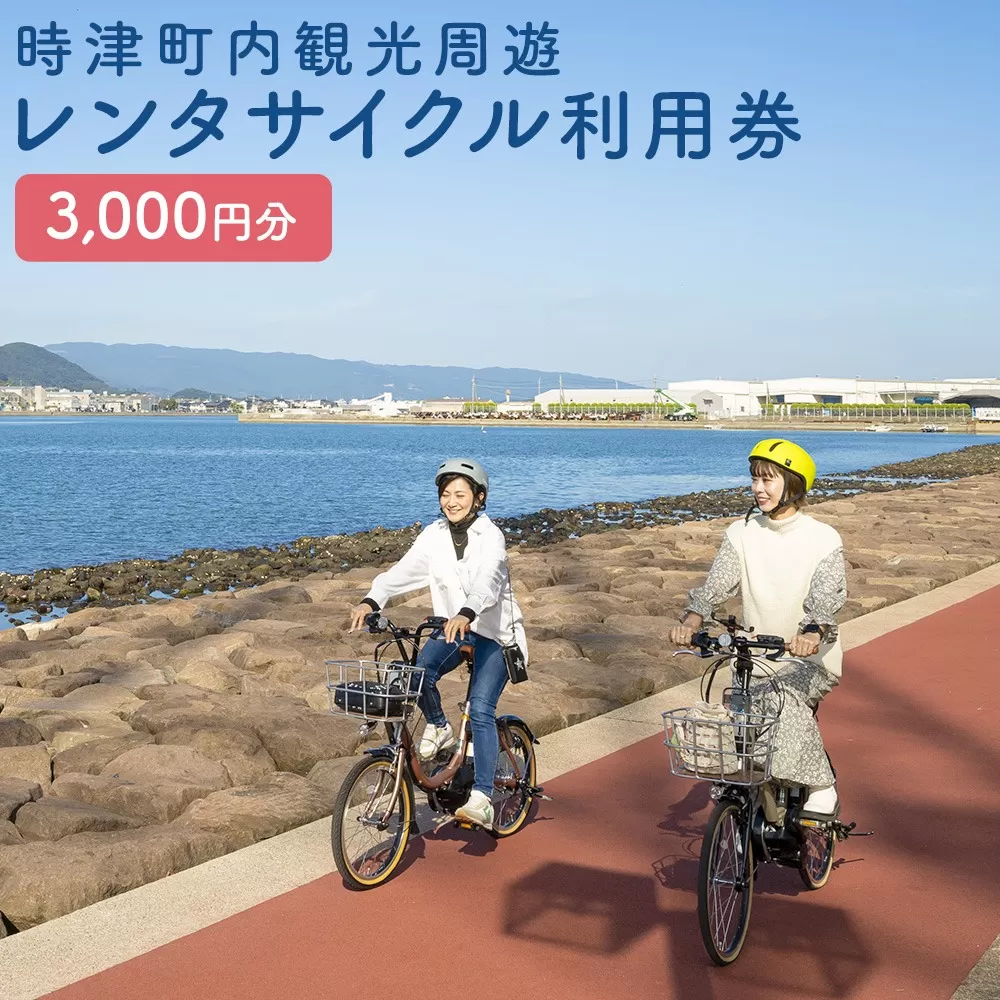 町内観光周遊 レンタサイクル利用券（サイクリンググッズ含む）（電動自転車）（3千円分）