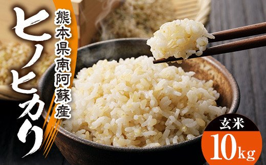 令和5年産 特別栽培米 ヒノヒカリ玄米 10kg ｜南阿蘇村｜熊本県｜返