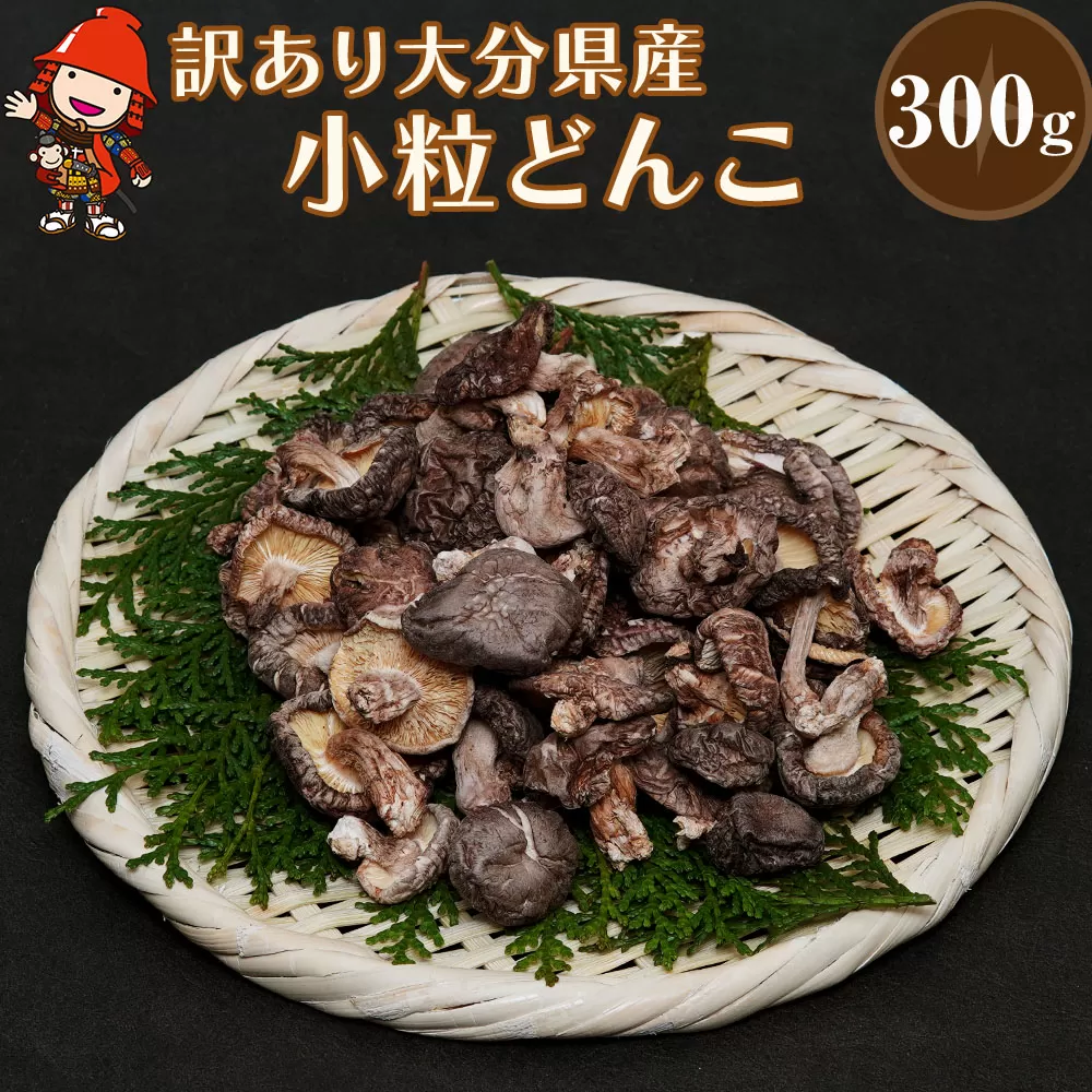 乾燥椎茸 国産 訳あり 小粒どんこ 300g 乾しいたけ 干し椎茸 乾し椎茸 しいたけ 乾燥しいたけ 干しシイタケ 干ししいたけ  原木 大分県産 九州野菜 産地直送 九州産 中津市 送料無料