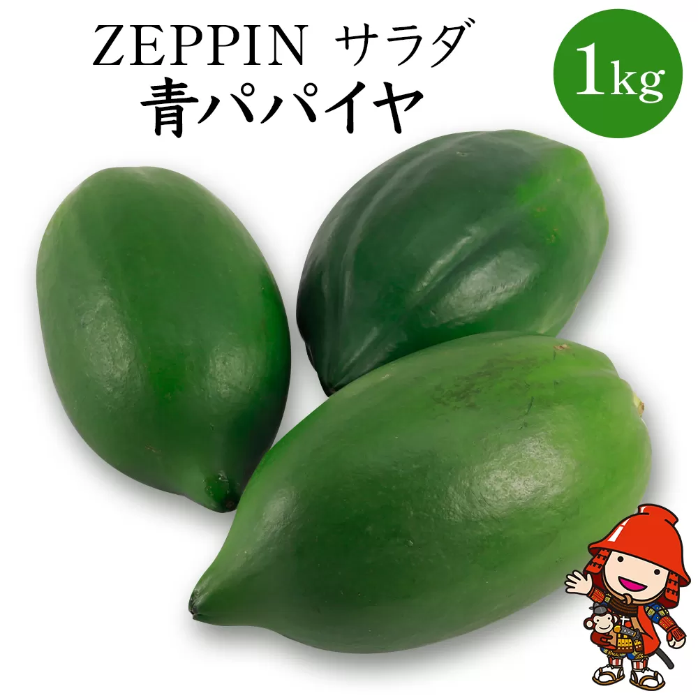 【数量限定】酵素の王様 スーパーフード 中津産 ZEPPIN サラダ 青パパイヤ 1kg ベーベジ 野菜 ベジタブル タイ料理 大分県産 九州産 中津市 熨斗対応