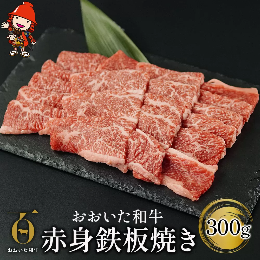 おおいた和牛 赤身鉄板焼き300g 牛肉 豊後牛 焼肉 焼き肉 赤身肉 冷凍 大分県産 九州産 中津市 国産 送料無料／熨斗対応可 お歳暮 お中元 など