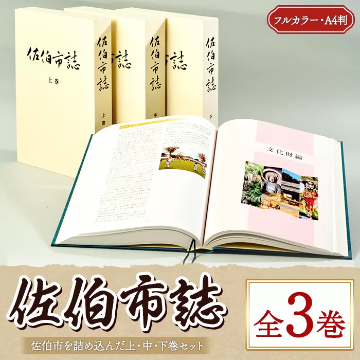 佐伯市誌 上・中・下巻 (全3巻) 本 書籍 歴史 資料 通史 古代 文芸 民俗 文化財 大分県 佐伯市 【HR01】【佐伯市教育委員会社会教育課】