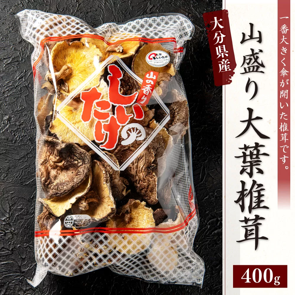 015-1186 山盛り 大葉椎茸 400g 椎茸 きのこ 茸 大容量