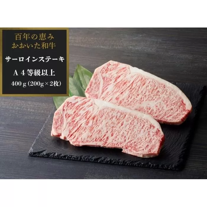 【A4等級以上】おおいた和牛百年の恵みサーロインステーキ400g(200g×2枚)