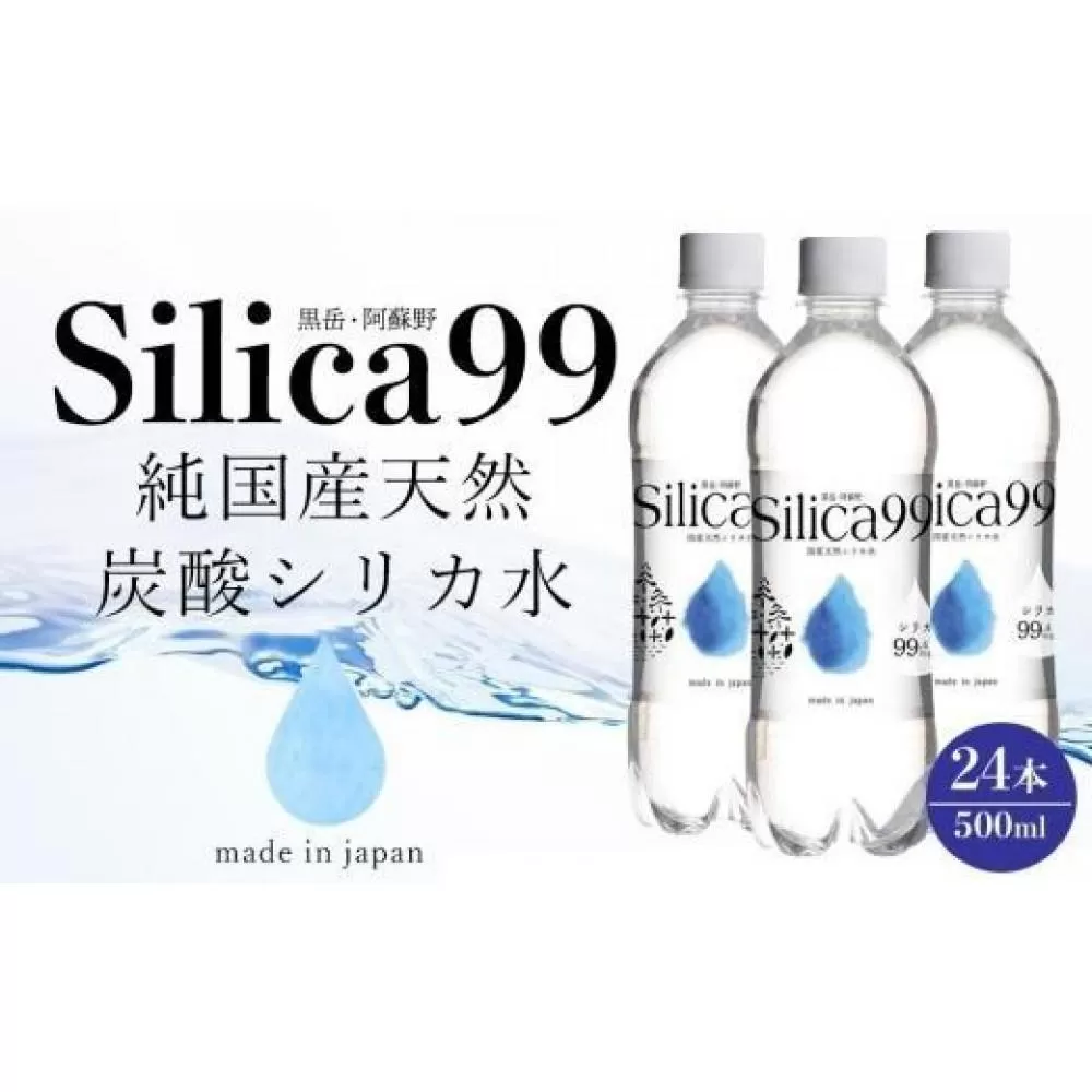 【お歳暮】天然炭酸水Silica99　500ml×24本