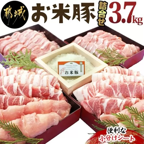 お米豚3.7kgセット_23-3101