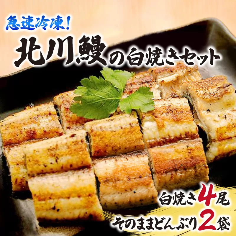 【急速冷凍】北川鰻の白焼きセット　N010-C519