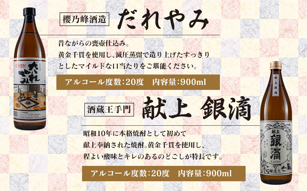 本格 芋焼酎 日南市 だれやみA セット 900ml 6本 お酒 アルコール 飲料 国産 飲み物 飲み比べ 呑み比べ 松の露酒造 井上酒造 京屋酒造  古澤醸造 櫻乃峰酒造 酒蔵王手門 晩酌 ご褒美 お祝い 記念日 地酒 お取り寄せ 詰め合わせ おすすめ 宮崎県 送料無料_CC19-22｜日南市 ...