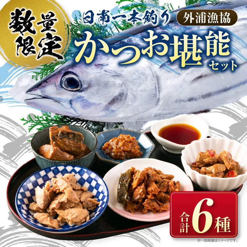 数量限定 日南 かつお 一本釣り 堪能 セット 合計6種 鰹 カツオ 魚貝 魚介 惣菜 国産 食品 おかず おつまみ お弁当 加工品 万能調味料 お取り寄せ グルメ おすそ分け お土産 詰め合わせ 海産物 水産 海の幸 ご飯のお供 人気 おすすめ 宮崎県 日南市 送料無料_CA38-23