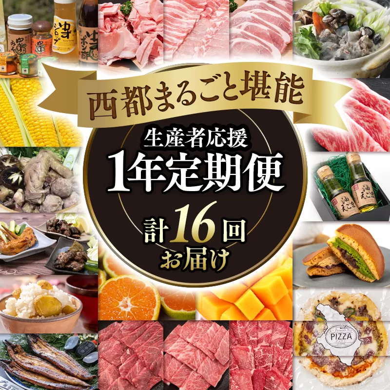 【季節の定期便】西都まるごと堪能セットＣ 16品お届け 令和6年1月発送開始 12ヶ月定期便 『ゴールドコース』マンゴー・宮崎牛・うなぎなど16品お届け＜25-3＞