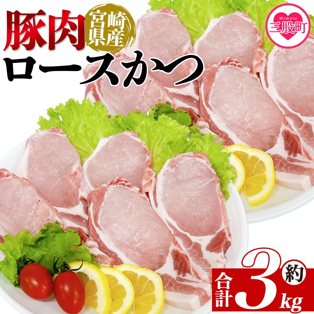 ＜宮崎県産豚肉 ロースかつ用30枚＞ 国産 ぶたにく お肉 ブタ 精肉 ロース ヒレ ひれ カツ トンカツ  使いやすい パック 真空冷凍 切り身 選べる数量 詰合せ お弁当 惣菜 揚げ物 トンテキ BBQ バーベキュー 小分け  【MI464-tr】【TRINITY】