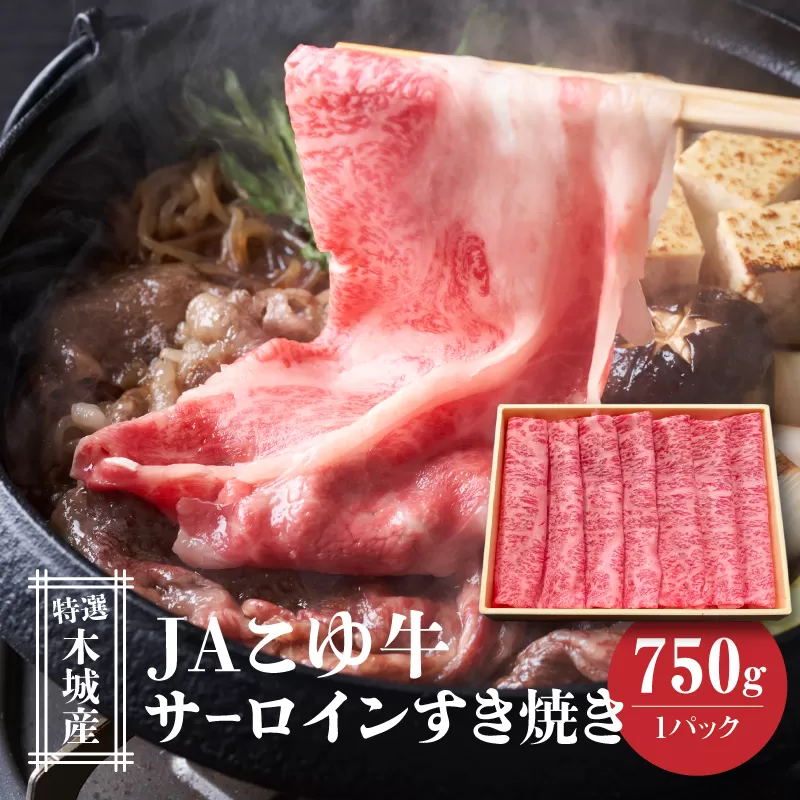 JAこゆ牛 特選木城産 サーロイン 750g すき焼き用 K56_0003