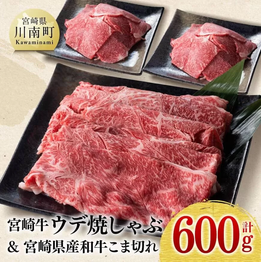 【 期間限定 】  宮崎牛 ウデ 焼しゃぶ 400g(宮崎県産 和牛 こま切れ 200g付)計600g 4大会連続日本一 牛 肉 牛肉 スライス 小間切れ 4等級 5等級 送料無料