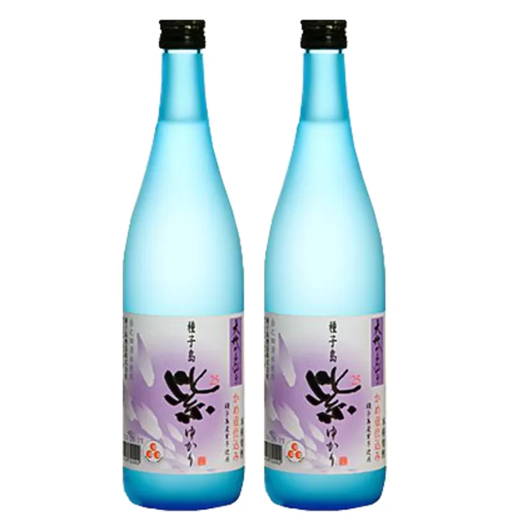 種子島酒造 種子島 本格 芋 焼酎 かめ壺 仕込み 紫 (ゆかり) 大地のかがやき 720ml ×2本　NFN205【375pt】 