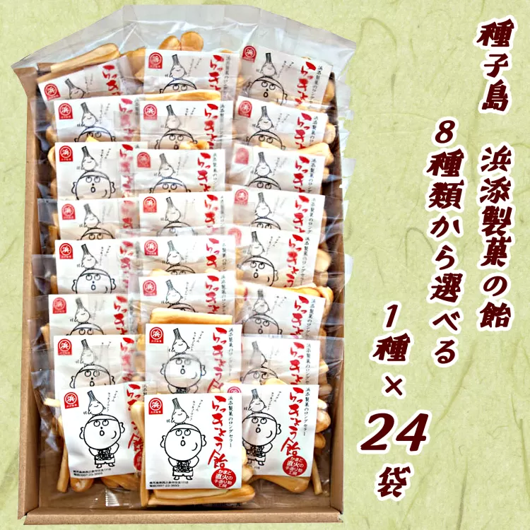 種子島 浜添製菓 の あめ １種×２４袋　NFN264【300pt】