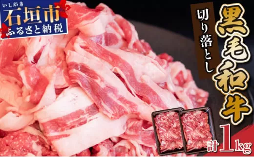 担当者イチオシ!! 石垣島産《黒毛和牛》切り落とし 1kg （500g×2） | お肉 肉 牛肉 冷凍 和牛 牛肉 冷凍  人気 おすすめ 国産 国産牛 小分け 八重山食肉センター  YC-4