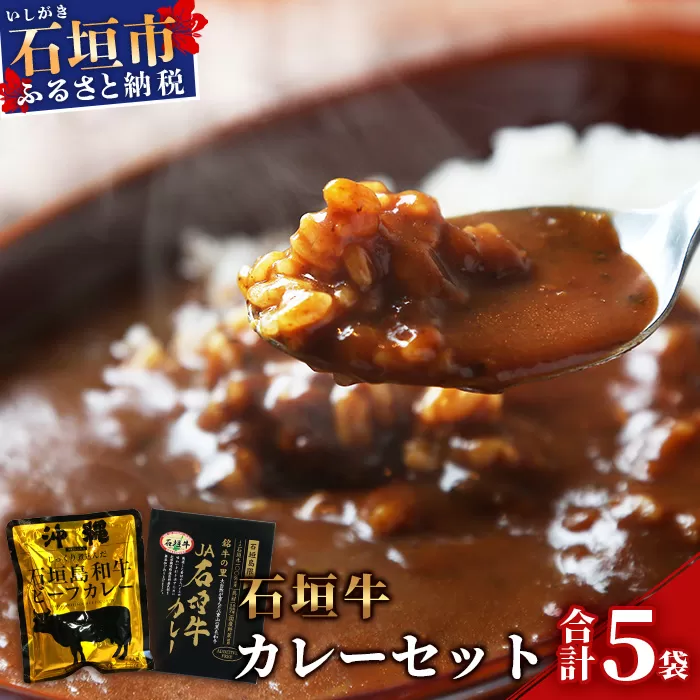 【ご当地ビーフカレー食べ比べセット】JA石垣牛カレー200g×2箱＆石垣島和牛ビーフカレー 160g×3袋【合計880g】お土産にも大人気のご当地カレー【レトルトで簡単・便利】KB-5